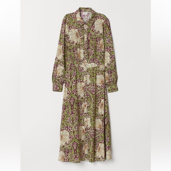 Morris & Co X H&M Floral Button Down Long Sleeve Midi Shirt
Dress US 10 - Picture 1 of 5